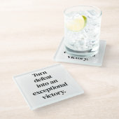 Außergewöhnlicher Untersetzer aus Glass (Schrägansicht)