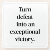 Außergewöhnlicher Untersetzer aus Glass (Vorderseite)