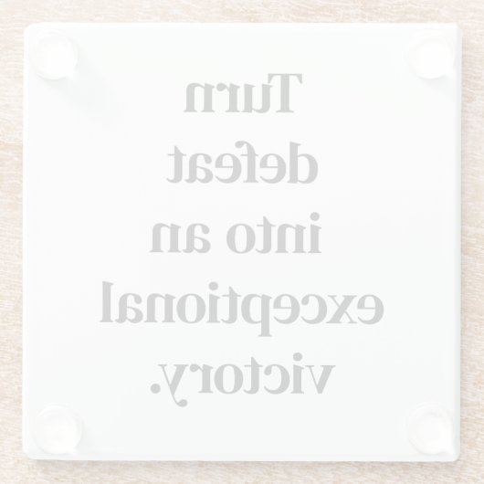 Außergewöhnlicher Untersetzer aus Glass (Rückseite)