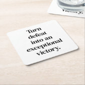 Außergewöhnlicher Untersetzer von Siegpapier (angewinkelt)