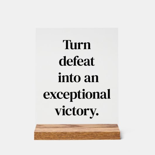 Außergewöhnliches Akryllisches Sieg Acrylschild (Vorderseite)