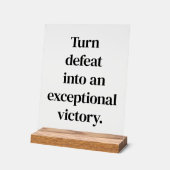 Außergewöhnliches Akryllisches Sieg Acrylschild (Winkel)