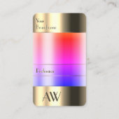 Außergewöhnliches Gold Glas kann Regenbogenflüssig Visitenkarte (Vorderseite)