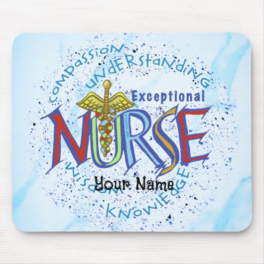 Außergewöhnliches Krankenpfleger-Motto Mousepad (Vorne)