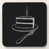 Außergewöhnliches Kuchen-Design, Geburtstag oder E Getränkeuntersetzer (Vorderseite)