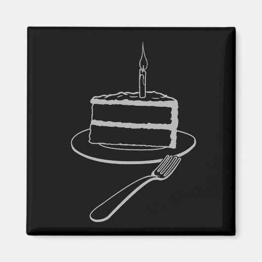 Außergewöhnliches Kuchen-Design, Geburtstag oder E Magnet (Vorne)