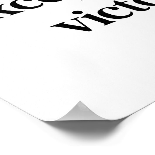 Außergewöhnliches Siegposter Poster (Ecke)