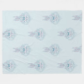 Außergewöhnliches spirituelles Symbol Muster 1 Fleecedecke (Vorderseite (Horizontal))