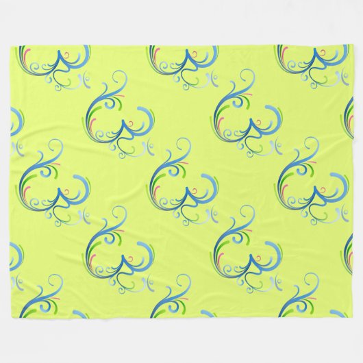 Außergewöhnliches spirituelles Symbol Muster 3 Fleecedecke (Vorderseite (Horizontal))