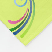 Außergewöhnliches spirituelles Symbol Muster 3 Fleecedecke (Ecke)