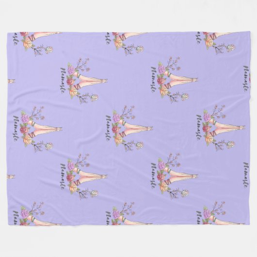 Außergewöhnliches spirituelles Symbol Muster 4 Fleecedecke (Vorderseite (Horizontal))