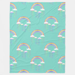 Außergewöhnliches spirituelles Symbol Muster 7 Fleecedecke