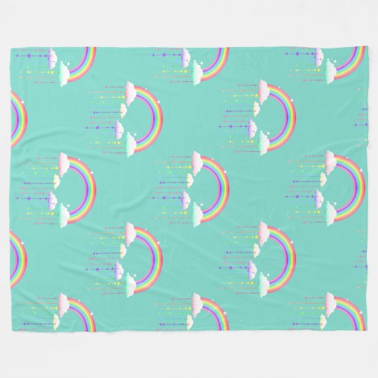 Außergewöhnliches spirituelles Symbol Muster 7 Fleecedecke (Vorderseite (Horizontal))