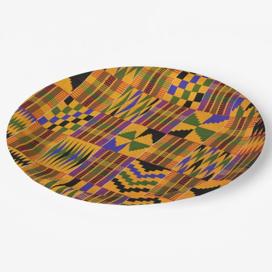 Außerhalb Afrikas Pappteller (Schrägansicht)