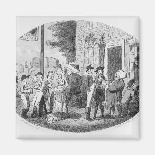 Außerhalb der alten Hut-Taverne Magnet