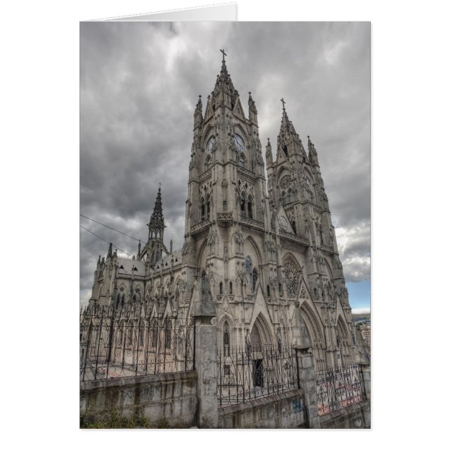 Außerhalb der Basilika in Quito, Ecuador (Vorne)