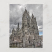 Außerhalb der Basilika in Quito, Ecuador Postkarte (Vorderseite)