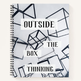 Außerhalb der Box Denken Fotografie Notizblock