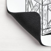 Außerhalb der Box denken Mousepad (Ecke)