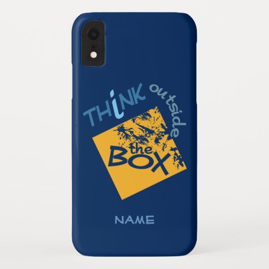 Außerhalb der Box individuelle Name Telefongehäuse Case-Mate iPhone Hülle (Rückseite)