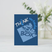 AUSSERHALB DER BOX-Postkarte Postkarte (Stehend Vorderseite)