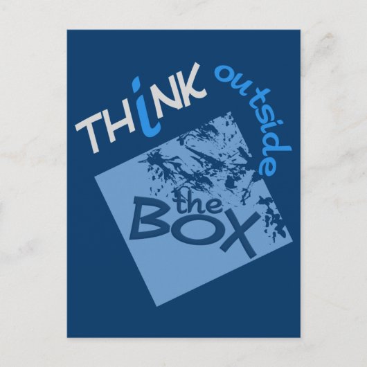 AUSSERHALB DER BOX-Postkarte Postkarte (Vorderseite)