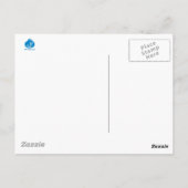 Außerhalb der Box Schwarzes Logo Postkarte (Rückseite)