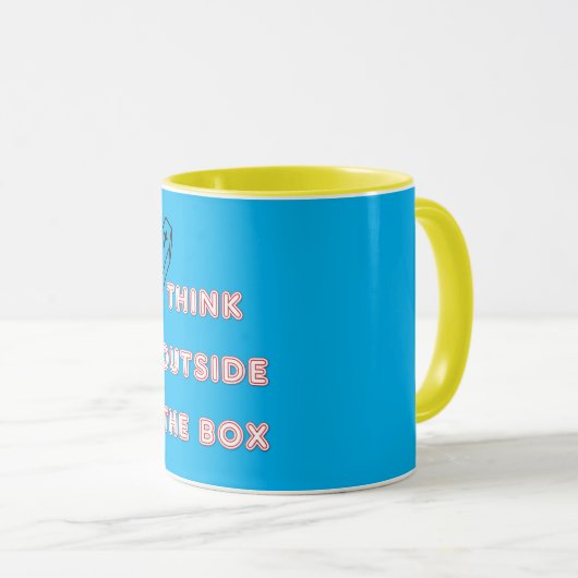AUSSERHALB DER BOX-Tasse Tasse (VorderseiteRechts)