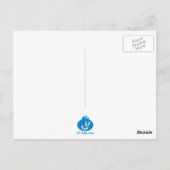 Außerhalb der Box Weißes Logo Postkarte (Rückseite)