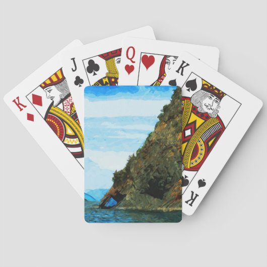 Außerhalb der Bucht von Seward Alaska Abstrakt Spielkarten (Rückseite)