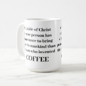 Außerhalb der Christlichen Kaffeemaschine Tasse (Vorderseite Links)