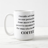 Außerhalb der Christlichen Kaffeemaschine Tasse (Links)