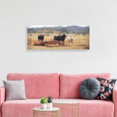 Außerhalb der Felder Leinwanddruck (Insitu (Wohnzimmer))