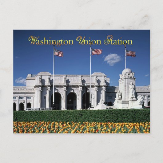 Außerhalb der Gewerkschaft Station, Washington, D. Postkarte (Vorderseite)