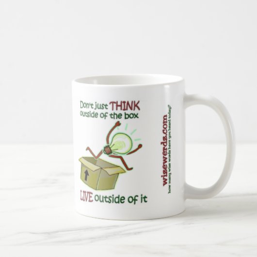 Außerhalb der Kasten-Tasse - Licht Kaffeetasse (Rechts)