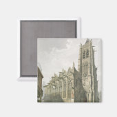 Außerhalb der Kirche St. Severin, Paris Magnet (Vorderseite/Rückseite)