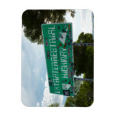 Außerhalb der Landesgrenzen gelegenes Wegzeichen,  Magnet (Vertikal)