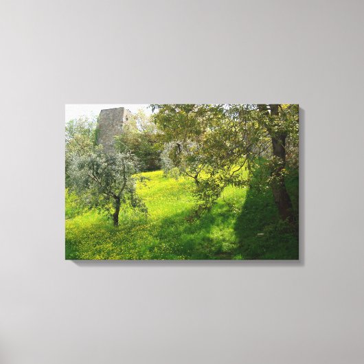 Außerhalb der Mauern von San Gimignano Leinwanddruck (Vorderseite)