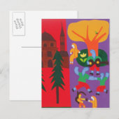 Außerhalb der Moschee 2003 Postkarte (Vorne/Hinten)