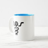 Außerhalb der Pocket-Tasse Zweifarbige Tasse (Vorderseite Links)