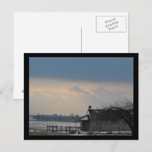 Außerhalb der Stadt Postkarte (Vorne/Hinten)