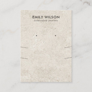 AUSSERHALB DER WEISSSTUCCO LANGE NOTKLACE-ERFRINGU VISITENKARTE