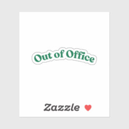 außerhalb des Amtes Aufkleber