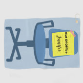 außerhalb des Amtes Golfhandtuch (Horizontal)