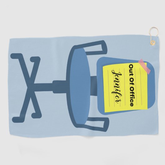 außerhalb des Amtes Golfhandtuch (Horizontal)