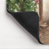 Außerhalb des Bauernhauses - H.A. Brendekilde Mousepad (Ecke)