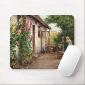 Außerhalb des Bauernhauses - H.A. Brendekilde Mousepad (Mit Mouse)