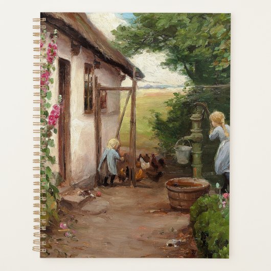 Außerhalb des Bauernhauses - H.A. Brendekilde Planer (Vorderseite)