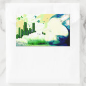 außerhalb des Bereichs liegen. Rechteckiger Aufkleber (Tasche)