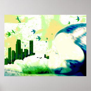 außerhalb des Bereichs Poster